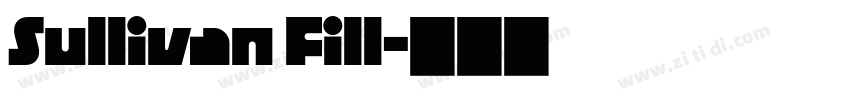 Sullivan Fill字体转换